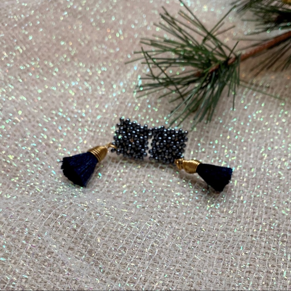 Huichol earrings by Ana Diaz. Boho. Bohemian